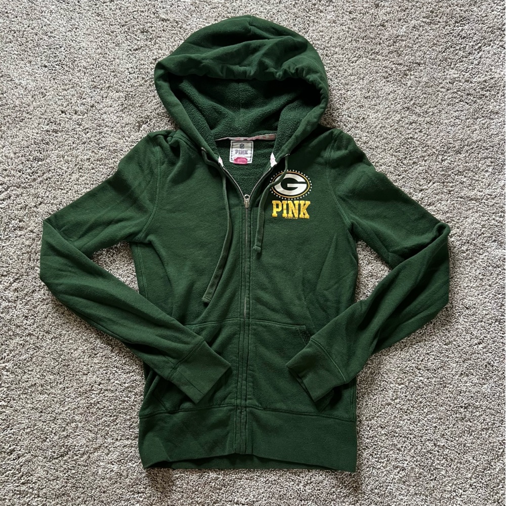 PINK Green Bay Packers ZipUp